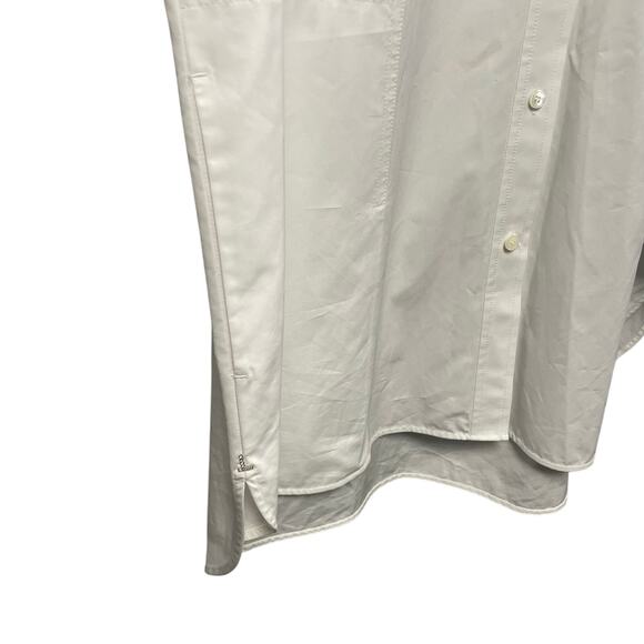 NWD Lafayette 148 White Button Up Wilkes Italian Sculpted Cotton Shirt Size XXL - Picture 3 of 9